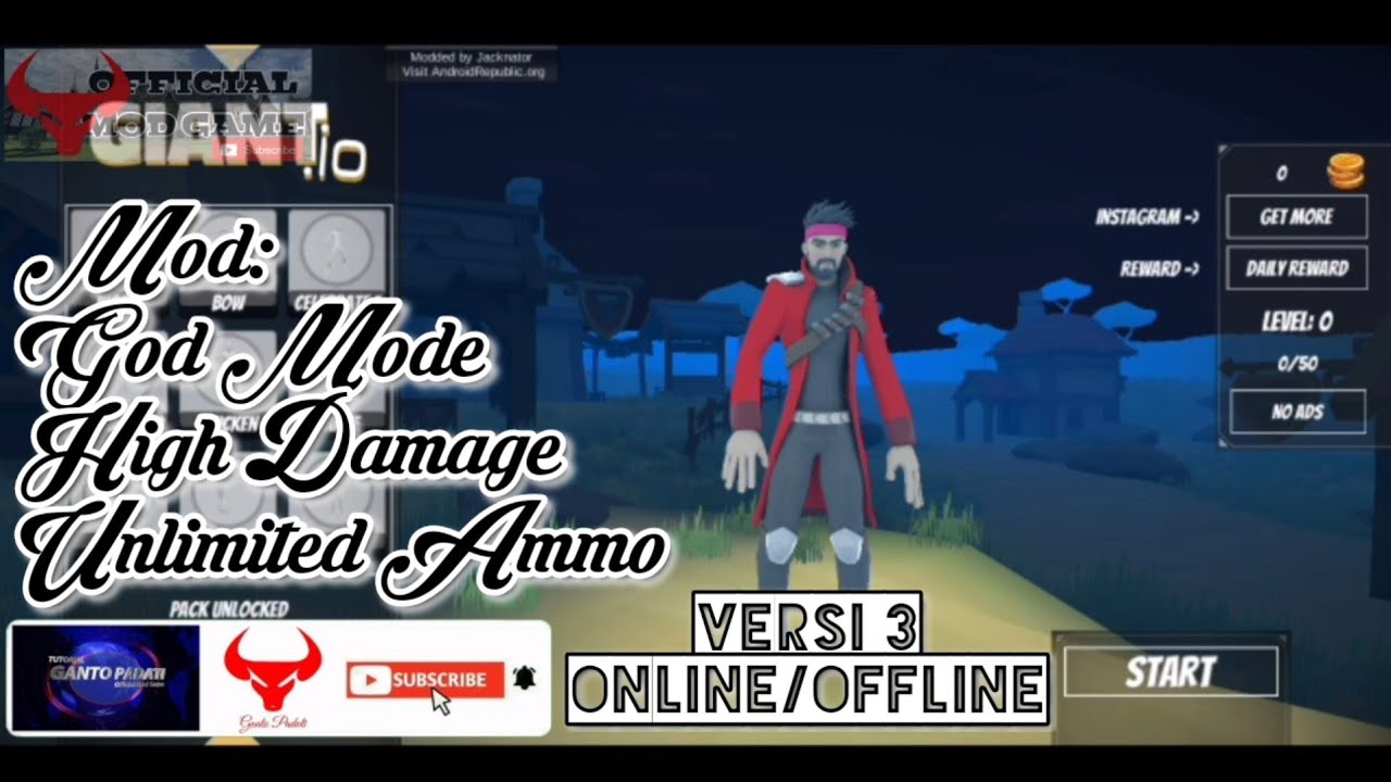 Giant io Versi 3 Mod Apk AndroidUnlimited AmmoHigh DamageLink