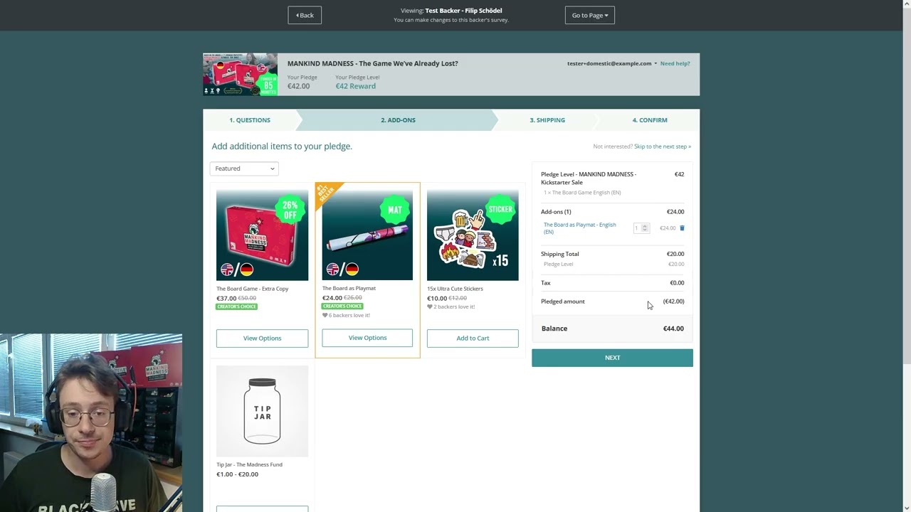 (EN) How to fill out our Backer Survey | MANKIND MADNESS
