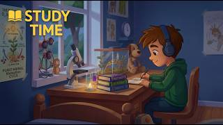 Lofi Study Music – Milo Writing with Headphones 📚 Calm Focus Beats (10 Hours) screenshot 3