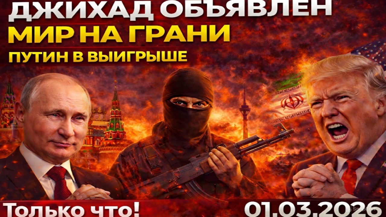 ДЖИХАД ОБЪЯВЛЕН! МИР НА ГРАНИ! НО ПОКА МЫ СМОТРИМ НА ТЕГЕРАН — ПУТИН ПОТИРАЕТ РУКИ В МОСКВЕ