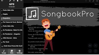 Substitua PASTA por TABLET para apresentações AO VIVO com este APP - SONGBOOKPRO screenshot 5