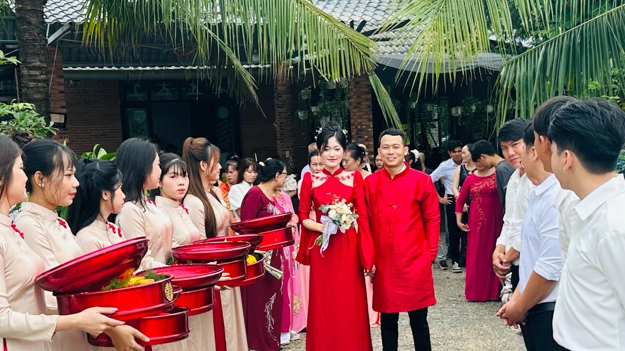 Phong tục làm lễ rước dâu ở nhà gái miền nam 