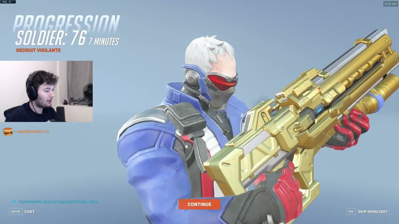 Dafran SOLDIER 76 COMPETITIVE Gameplay! [ OVERWATCH VOD Replays ]