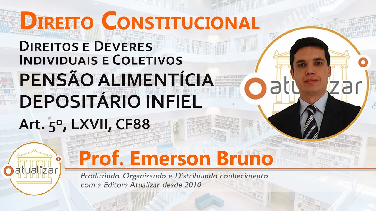 CF88 - Art. 5º, LXVII (Prisão Civil: Pensão Alimentícia e Depositário Infiel)