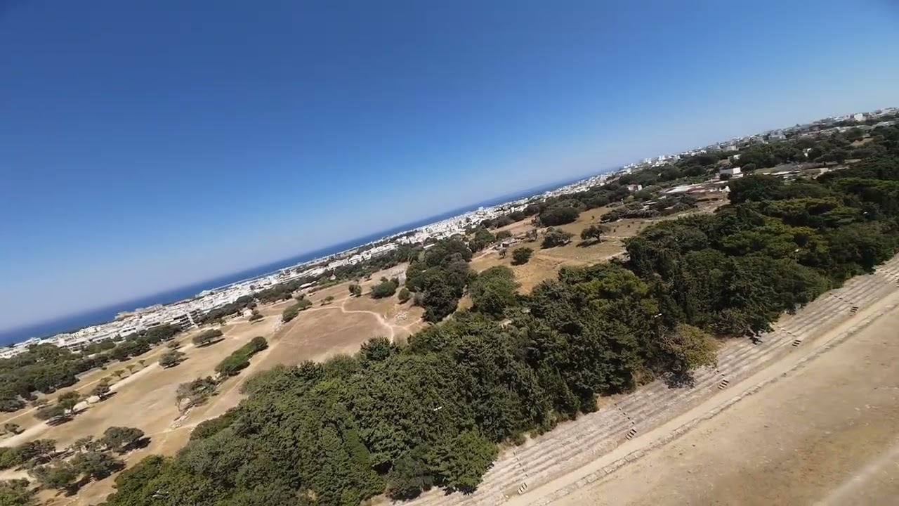 Rhodes Acropolis - FPV drone fly over