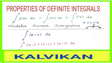 Properties of Definite Integrals in Tamil / Modulus Function Integration / Class 12 / Applied Maths