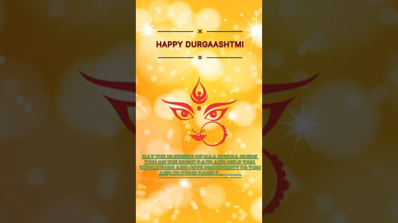 HAPPY DURGA ASHTAMI 😊🙏🏻 || DURGA PUJA ASHTAMI WISHES 😊