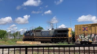 CSX L739-13 switching in Cordele, part 4. YN2 Dash-9 9039 shoves back 5/13/2025 11:27 AM