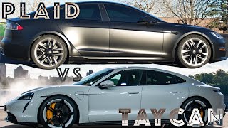 Tesla Model S Plaid vs Porsche Taycan Turbo S from a potential buyers perspective