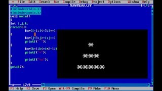 program to print star sequence 3 (C PROGRAMMING)