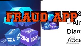 Fake App 2048 Cube Winner  Diamonds Are Not Increasing Over 9990