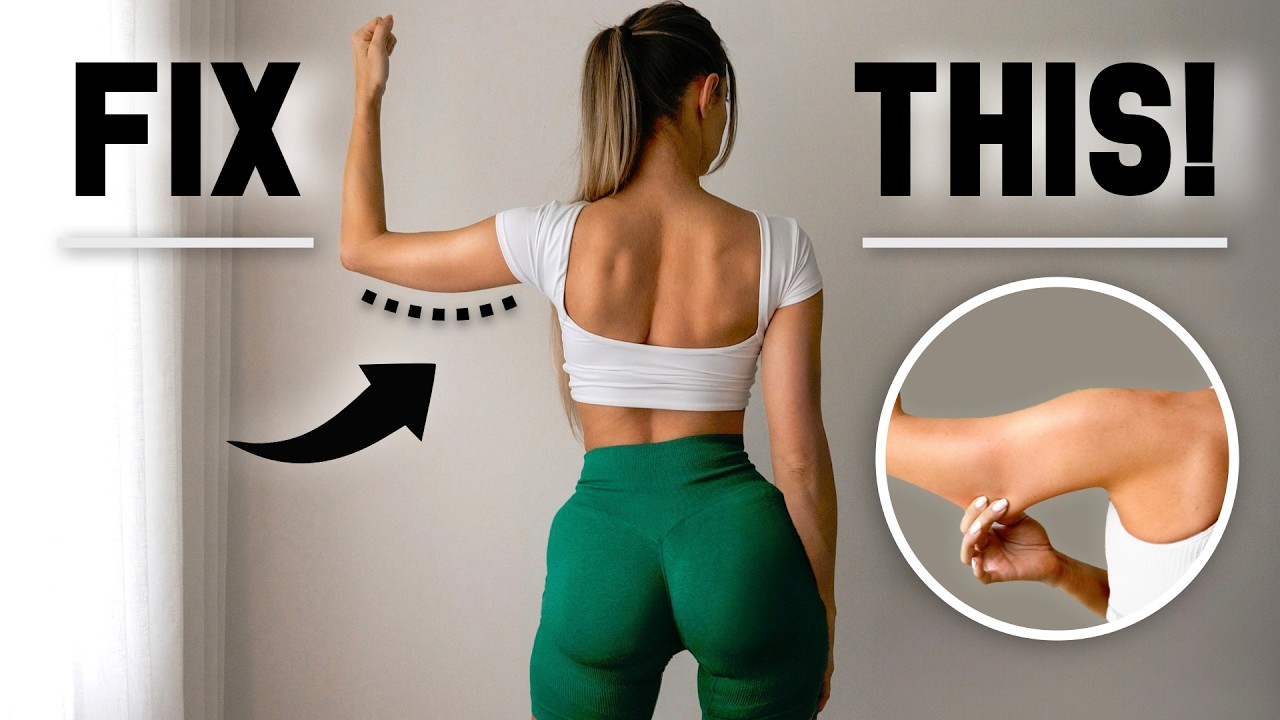 NO MORE BAT WINGS & FLABBY ARMS! 12 Min Toned Slim Arms Workout - No Equipment, At Home