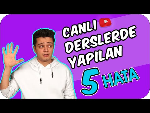 Canlı Derslerde Yapmaman Gereken 5 HATA❗️❗️❗️w/ Özkan Sağın