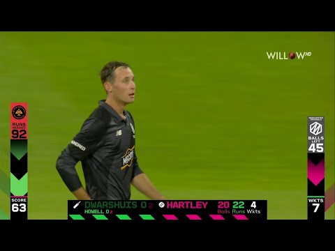 Tom Hartley 4 wickets vs Birmingham Phoenix