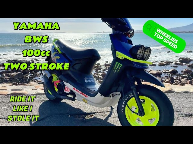 Yamaha BWS 100 2-Stroke Rips! Top Speed Run & Wheelie Fun