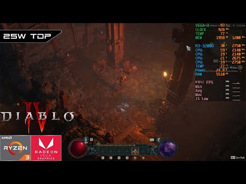 Diablo IV Beta | AMD Ryzen 3200U Vega 3