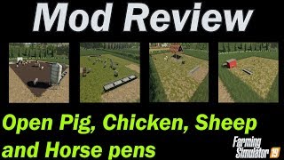 Mod Review - Open Chicken, Sheep, Horse and Pig areas