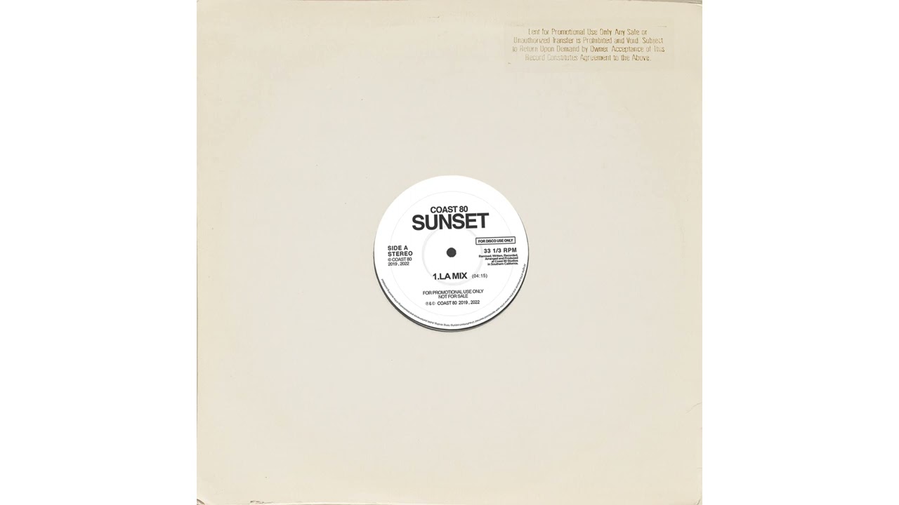 Watch COAST 80 - Sunset (LA Mix) on YouTube Watch COAST 80 - Sunset (LA Mix) on YouTube
