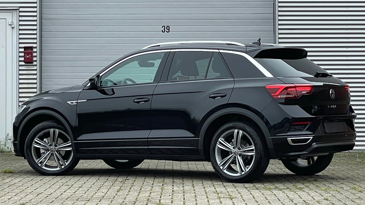 Volkswagen NEW T-roc R-line 2021 in 4K Deep Black 18 inch Sebring Hill ...