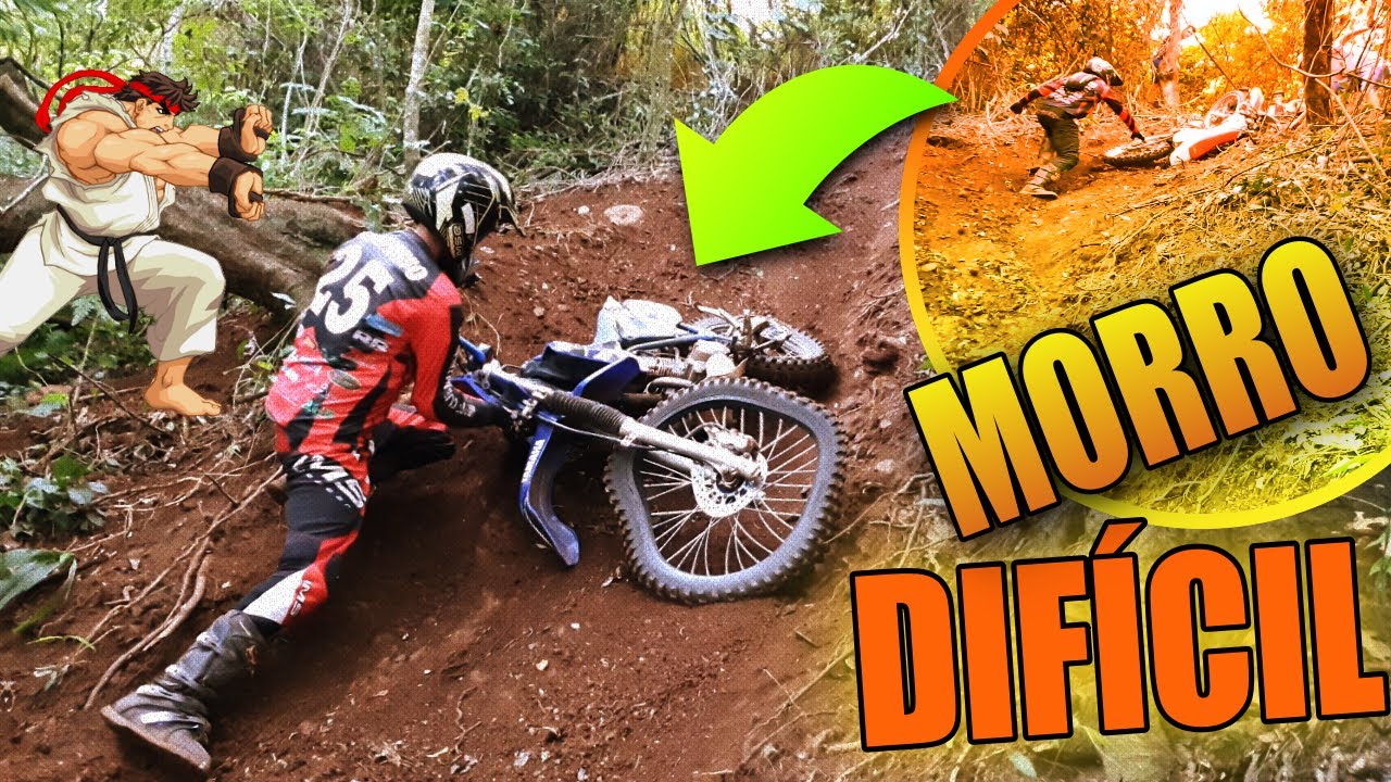 TRILHA DE MOTO NO MORRO DO TAMBORETE 🎥 KTM E CRF DANDO TRABALHO