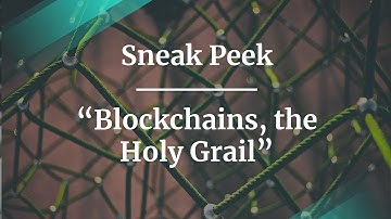 Sneak Peek: Blockchain, the Holy Grail by HelloSugoi CEO