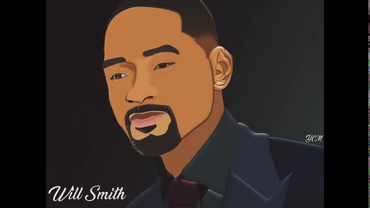 DIBUJANDO A WILL SMITH CARICATURAS DE FAMOSOS #1