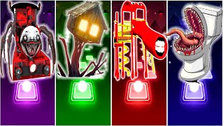 SKIBIDI TOILET 🆚 EXTRA SLIDE 🆚 BUS EATER 🆚 HOUSE HEAD 🆚 ODDBODS | Tiles Hop EDM Rush