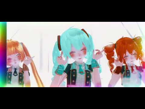 [MMD] Hatsune Miku, Kasane Teto, Akita Neru - ラビットホール ( madriguera del conejo )