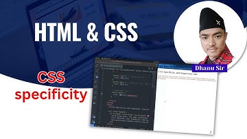 [3.13] CSS specificity - CSS Intermediate - HTML & CSS 101 - Dhanu Sir