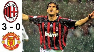 AC Milan 3-0 Manchester United UCL 2007 - Thiên thần Kaka tỏa sáng - Milan vùi dập MU trong đêm mưa