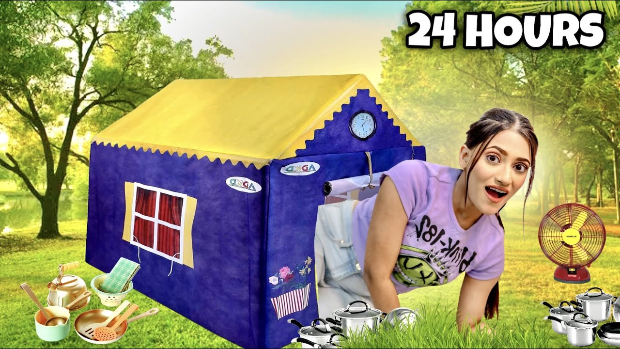 Living In A Tiny House 🏡 For 24 HOURS Challenge | *gone wrong ...