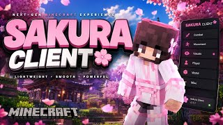 Sakura Client (1.8.9 - 1.21.11+) - Best FREE Minecraft Hacked Client For Java in 2026