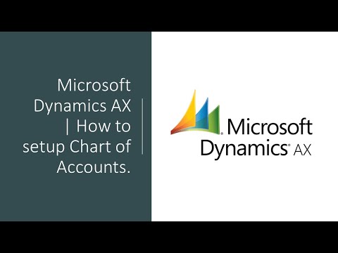 Microsoft Dynamics AX How To Setup Chart Of Accounts