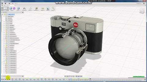 LEICA CAMERA MODELING in Fusion 360