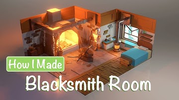 Blacksmith Room | Blender Modelling Timelapse!