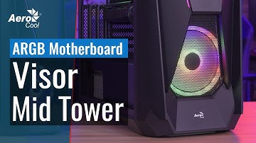 AeroCool Visor Mid Tower Case - Connecting the Hub to Your Addressable RGB Motherboard