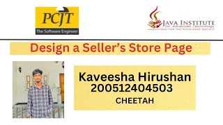 Task 15 | Design a responsive seller’s store page using HTML, CSS, JavaScript and Bootstrap