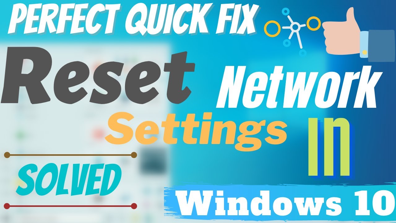 How to Reset Network Settings on Windows 10 in 2 Minutes ( 2026 ) - YouTube