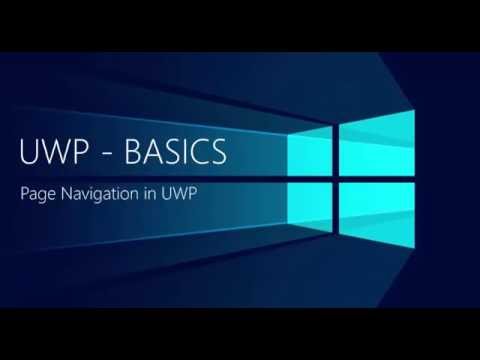 UWP BASICS - Navigation in UWP