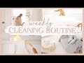 MY CLEANING ROUTINE | daily habits, weekly tasks, & DIY homemade citrus spray! ✨