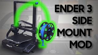 Custom Side Mount Spool Holder Mod For The Ender 3 V3 Se