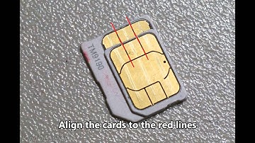 How to cut a micro SIM to nano