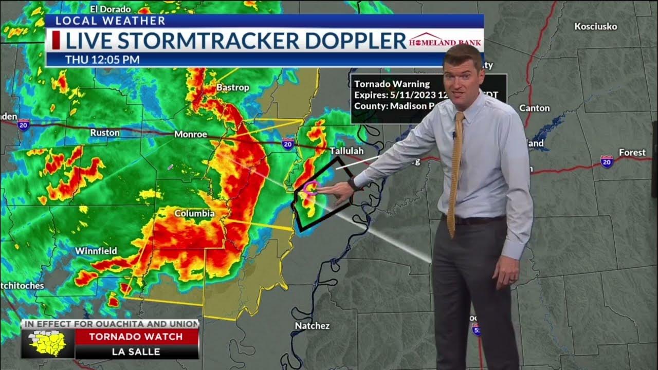 KTVE NBC 10/KARD FOX 14 Severe Weather Coverage May 11, 2023 - YouTube
