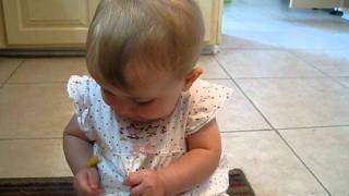 Maya eats a Gerber cheese puff for the first time Wealth