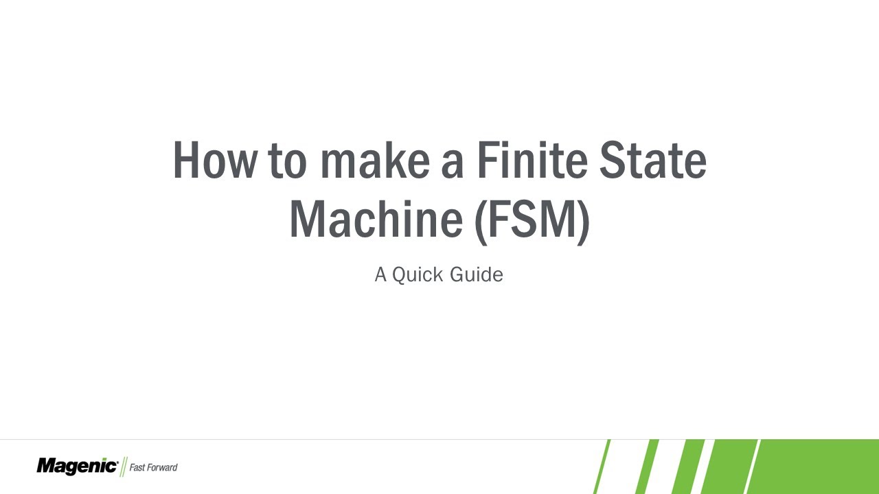 How To Make A FSM - YouTube