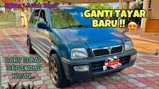 #188 TUKAR TAYAR RACING UNTUK KERETA KANCIL | jusoh tayar & sportrim 😍