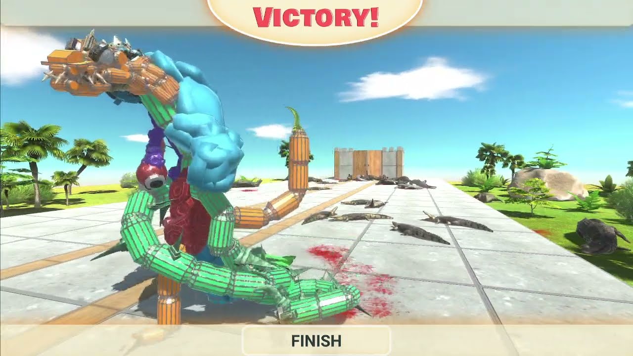 Escape from Deadly Mosasaurus - Animal Revolt Battle Simulator RAINBOW FRIENDS