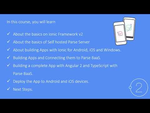 Getting Started with Ionic v2/v3 and Parse Server : Introduction to Course