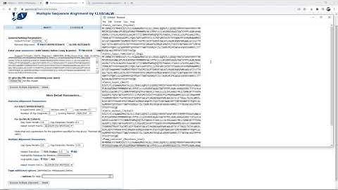 Multiple Sequence Alignment with ClustalW