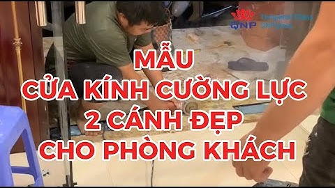Mẫu Cửa Kính Cường Lực 2 Cánh Đẹp Cho Phòng Khách